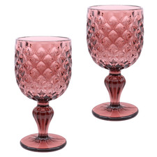 Vintage coloured wine glasses - vintage,