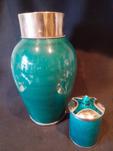 Vtg moroccan vase - vtg,