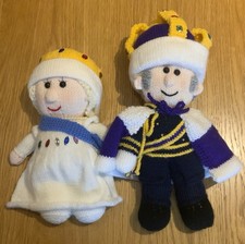 Hand Knitted King Charles &