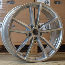 19" VW GOLF MK5 MK6 MK7 MK8 2005-2025 Gloss Silver Pretoria Design 8j Alloys X4