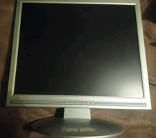  Advent LM1704B 17" LCD Flat Screen Monitor Silver VGA 60Hz Fully Tested..