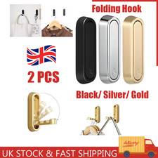 2x Foldable Folding Wall Hook