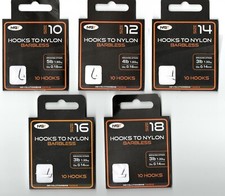 NGT Barbless Hooks to Nylon