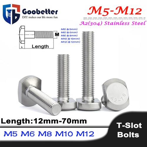 Hammer head bolts square - t,
