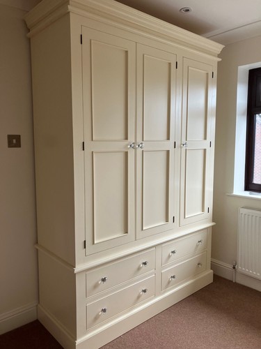 Wardrobe painted edwardian 3 - -,