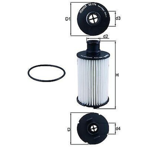 Knecht 774d oil filter - ox,