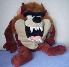 Vintage Taz Plush Hot Water Bottle Cover  - Looney Tunes 1997 ~ Clean Condition