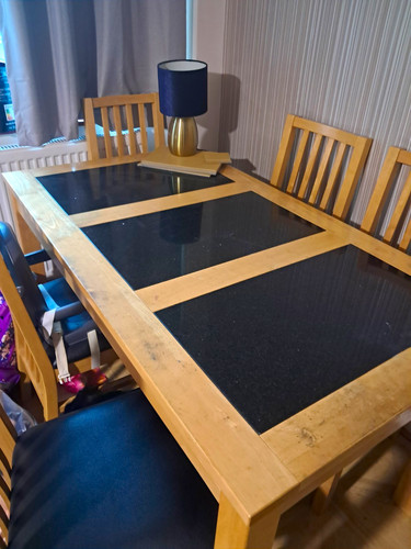 Solid pine and polished - solid,