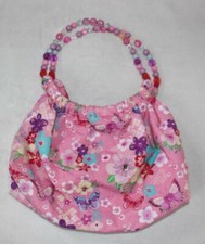 Gorgeous Angels Accessorize Girls Floral Hand Held Shoulder Bag - Sequins Beads 