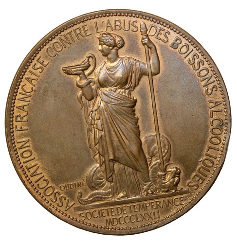 France 1872 temperance society - france,