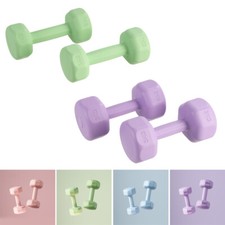 Pair of Vinyl Dumbbells Hand Weights Set Home Lifting For Men Women 1/2/3kg