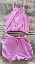 Matalan Girls I Love Girlswear Pink 2 Piece Top & Shorts Set Size 13 Years
