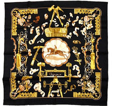 Authentic Hermes silk scarf