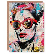 Greeting Card Vintage Lady