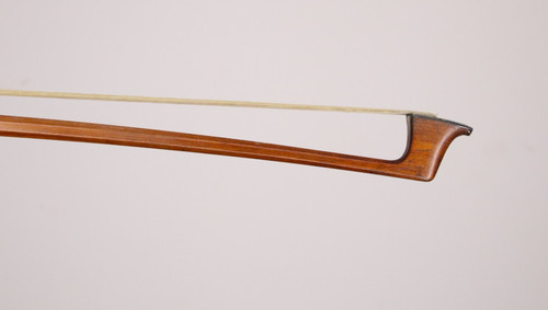 Silver mounted violin bow - , by