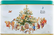 Peter Rabbit & Friends at Christmas Tea Tin with 40 English Breakfast Teabags
