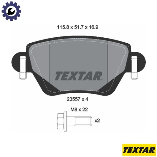 Brake pad set - disc,