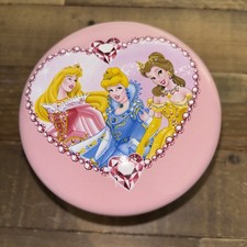 Disney Princess - We Love To Sparkle - Pink Ceramic Trinket Box - VGC A 