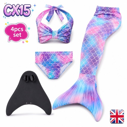 Kids mermaid tail with monofin - mermaid,