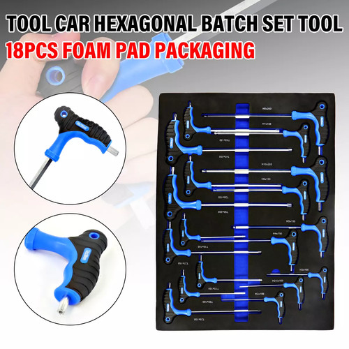18pcs bar handle torx bits - handle,
