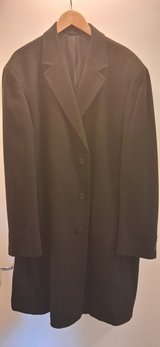 Mans black crombie style coat - style,