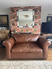 Vintage Leather Sofa, Brown, 2-Seater