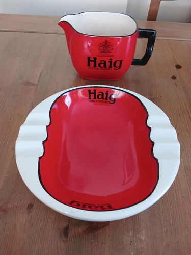 Vintage red black haig - &,