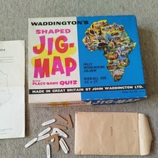 VINTAGE WADDINGTONS JIG MAP