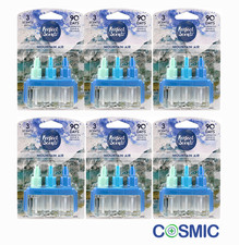 6 X Febreze 3Volution Plug In Refills Perfect Scents Air Freshener Mountain Air