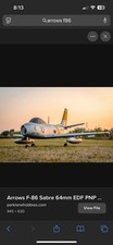 Arrows  F-86 Sabre ARTF (no Tx/Rx/Batt) RC EDF Jet Plane 64mm 