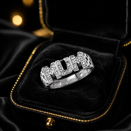 Mum ring sterling silver - sterling, 925