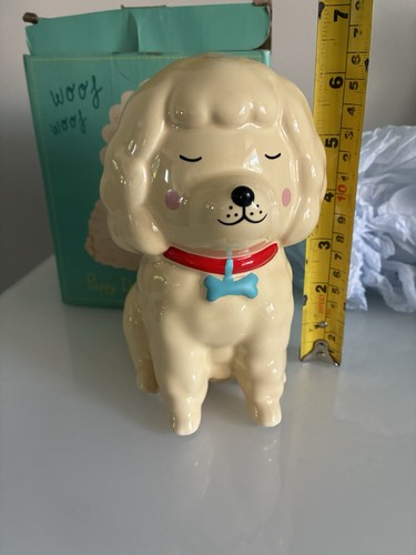 Ceramic poodle puppy dog - ceramic,