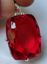 Large Cushion Cut 100 Ct. Red
