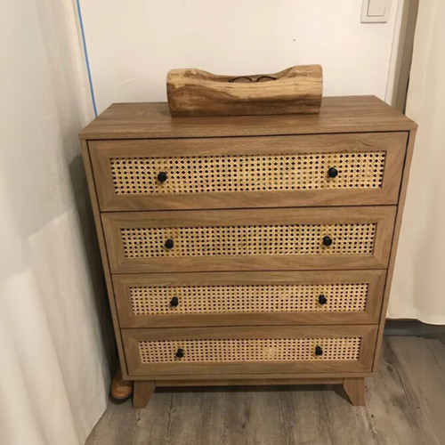 Rattan chest drawers - chest, 4