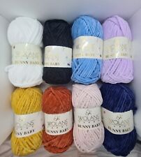 Wolans Bunny Baby Wool Yarn, Knitting, Crochet Crafts 97 Colours 100g Ball