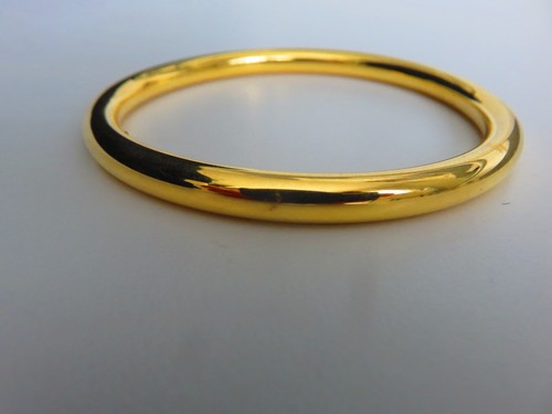 Gold slave bangle 6mm - 6mm, ladies