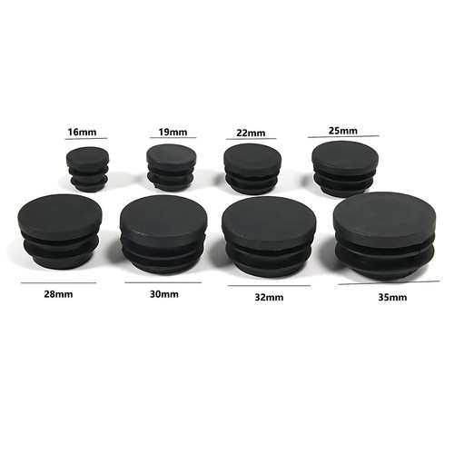 Round plastic end caps - plastic,