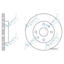 2x Brake Discs Vented For