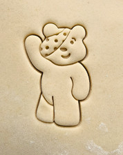 Pudsey Waving Cookie Cutter Fondant , baking, Children in need
