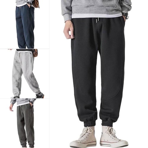 Men plush velvet trousers - men's,
