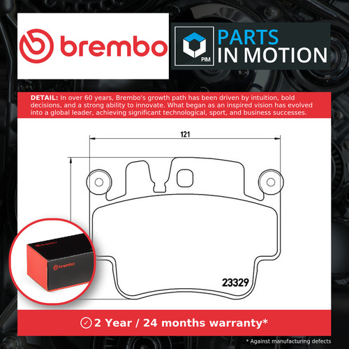Brake pads set fits porsche - set,