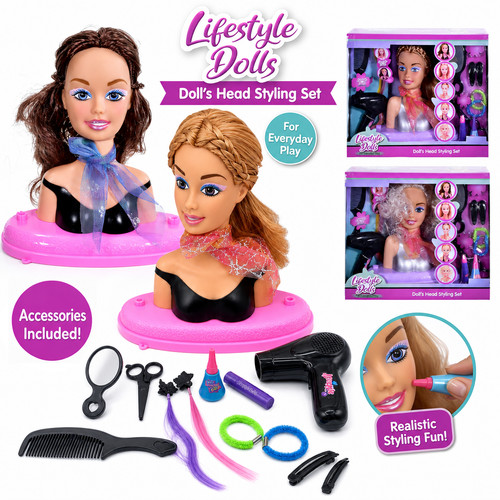 Doll styling head set hair - doll,