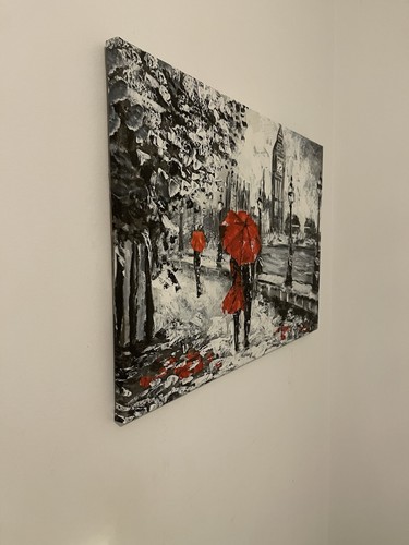Banksy wall art red black - wall,