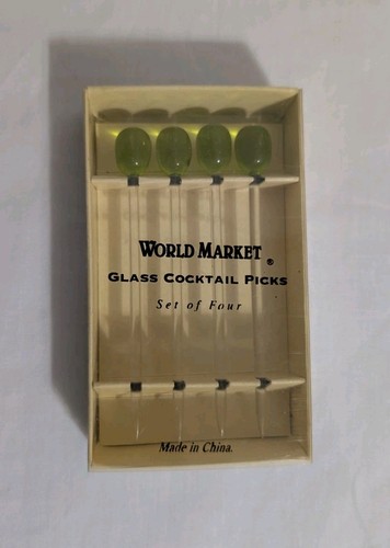World market glass olive - world,