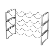 Stackable Wine Rack,  Durable Metal Bottle Holder, Modern Design, Multipurpose