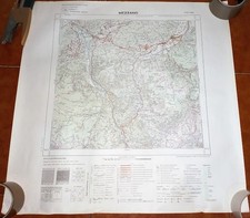 Map Of Military Geographic Institute Mezzano Scale 1:25000 1961 Primiero Vanoi
