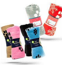 SOFT FLEECE PAW PRINT PET