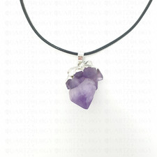Amethyst stone chakra necklace - chakra,