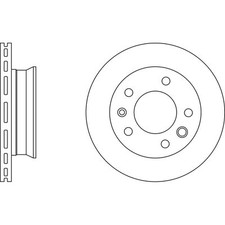 2x Brake Discs Vented For