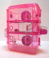 Fantazia Large 2/3 Tier Small Animal Cage Glitter Dwarf Hamster Mouse/Cage